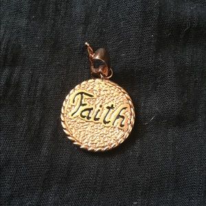 14k gold pendant -“Faith”